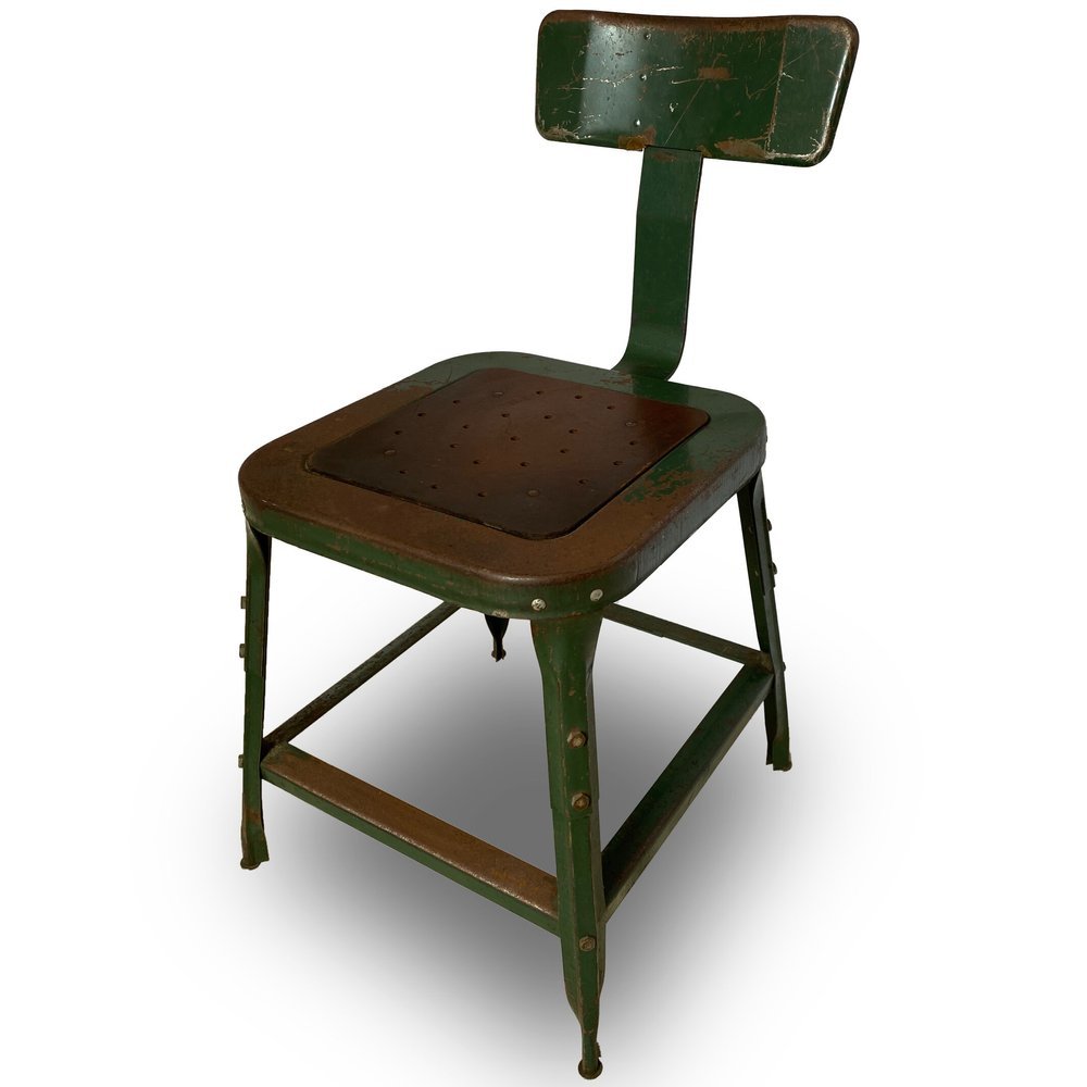 Green Metal Sewing Chairs — Weisshouse