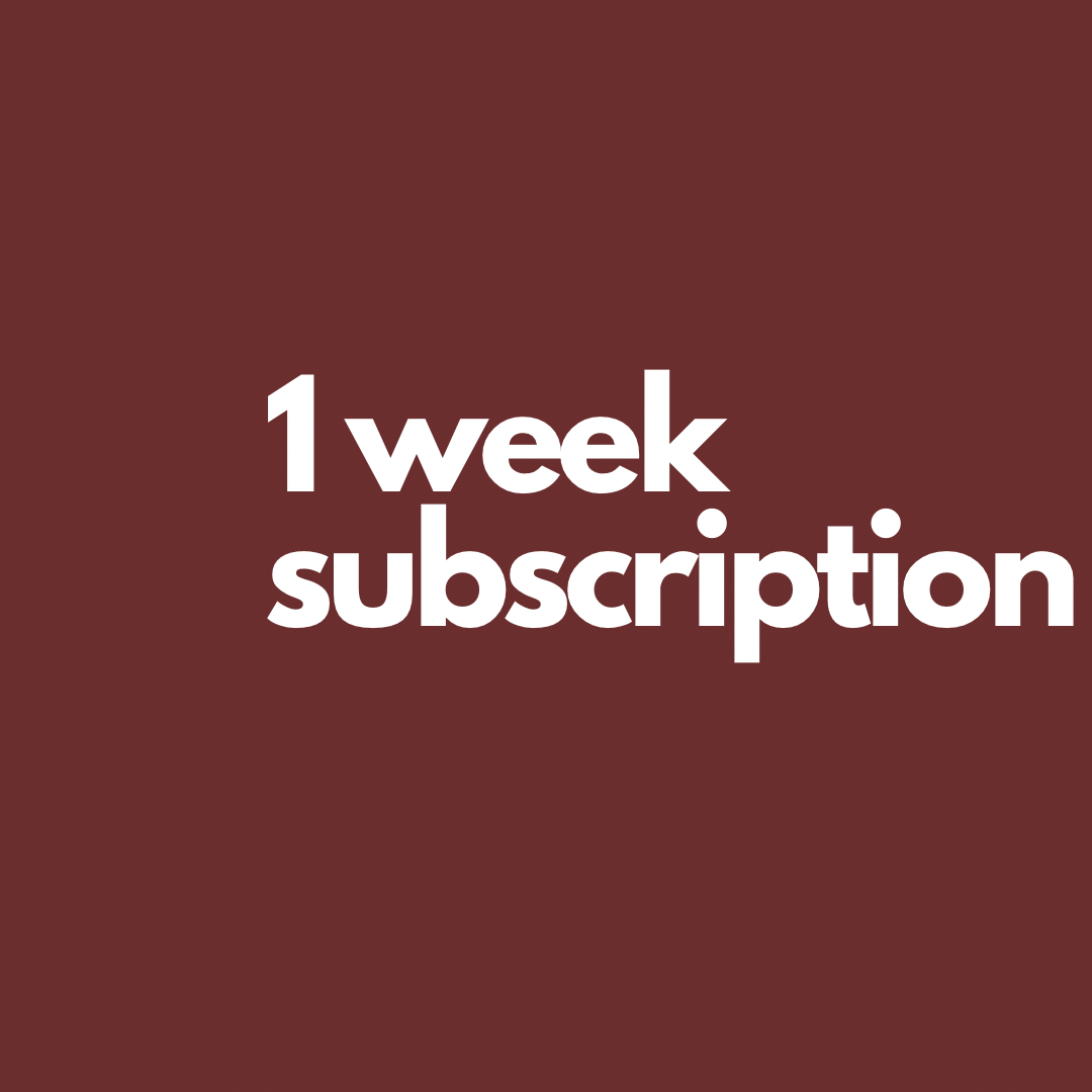 1 Week Subscription