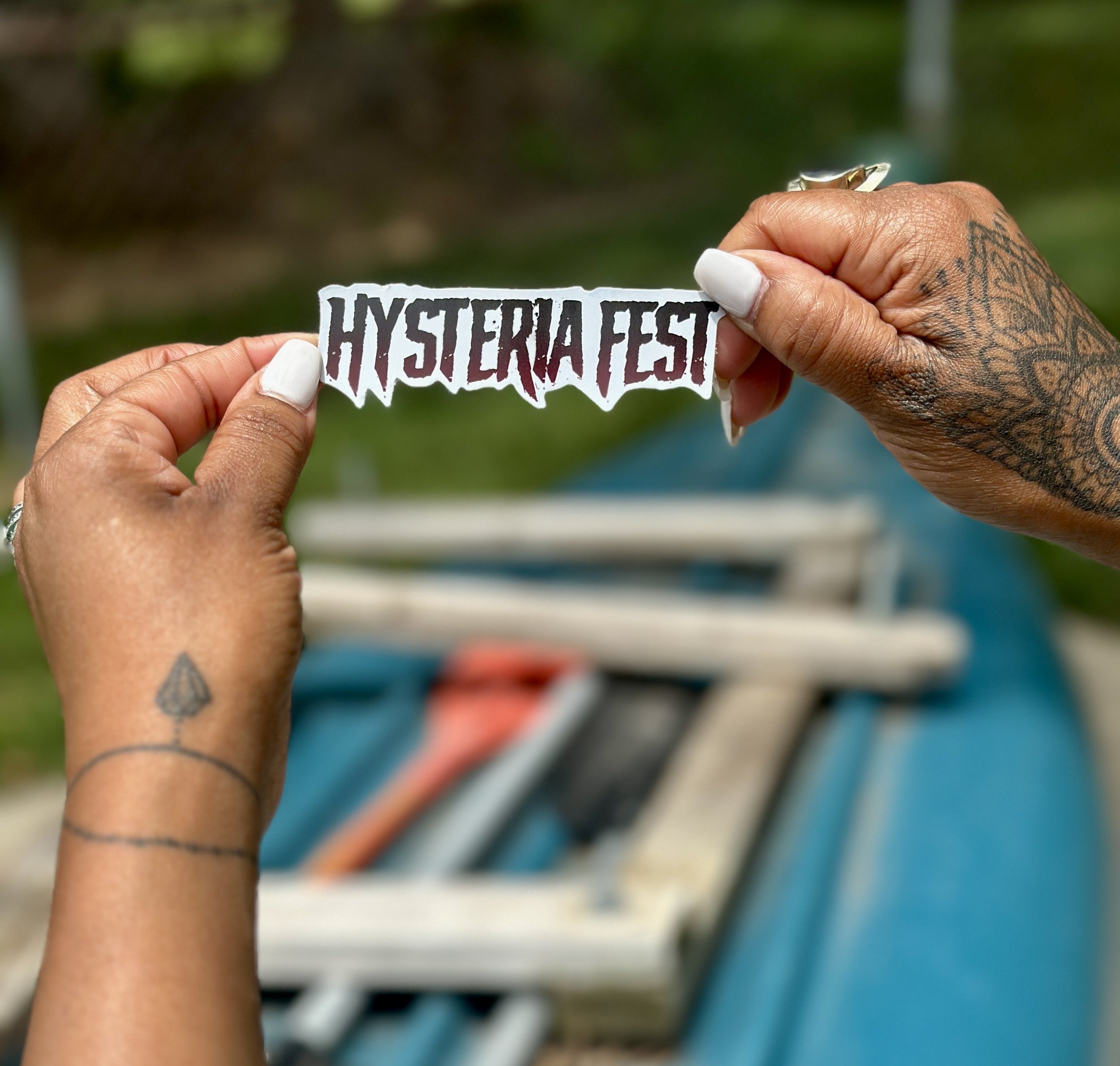 Hysteria Fest logo sticker