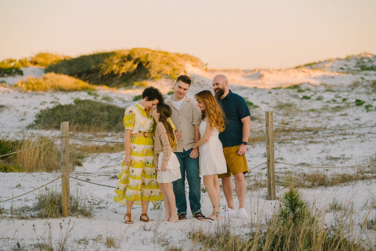 Grayton Beach Photography by Pure7 Studios – Family standing on beachside