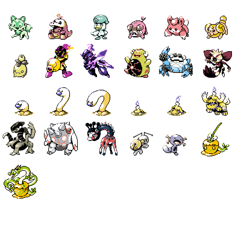 Sprite Stickers — retro_pokesprites