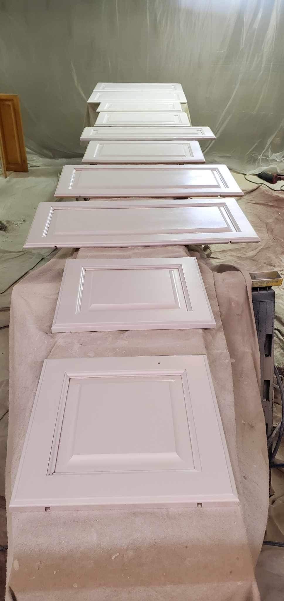 Spraying Cabinet Doors