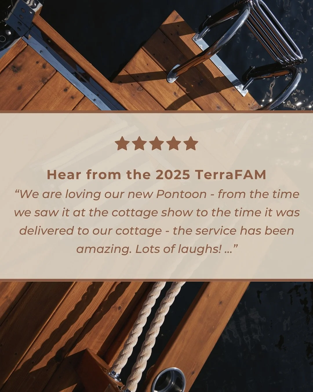 Where would you take your Terraflo Pontoon first? Picnic day on the lake? Sunset cruise? Family adventures await!🌊

~

Vous l&rsquo;am&egrave;neriez o&ugrave; en premier, votre ponton Terraflo? Un picnic sur le lac? Une croisi&egrave;re au coucher d