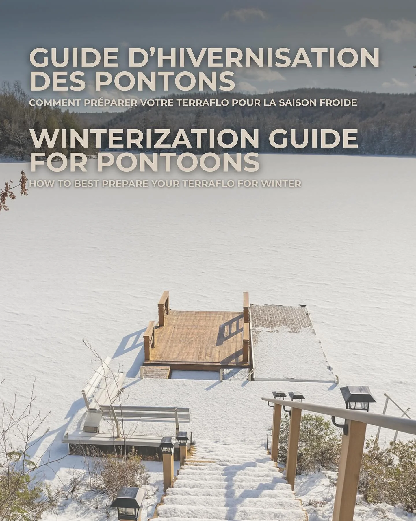 L&rsquo;eau se refroidit, l&rsquo;hiver approche doucement. 🍂
Chez Terraflo, chaque ponton est pens&eacute; pour traverser les saisons avec &eacute;l&eacute;gance.
D&eacute;couvrez nos conseils d&rsquo;hivernisation 🔗 lien dans la bio.
~
The water 