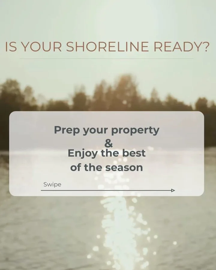 Spring is surfacing! 🌱 Time to prep the shoreline for sunnier days. Find our full Spring checklist in our blog.
~
Le printemps pointe le bout de son nez 🌱 Il est temps de pr&eacute;parer votre rive pour les beaux jours.
Trouvez notre check-list com