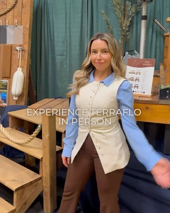 Terraflo is meant to be experienced in person.

Catch us at the Cottage Life Show this weekend. 🌿

Not the right time or place?
Swipe to see other ways to experience it.

Contact us to plan your visit.
~
Terraflo se vit pleinement en personne.

Retr