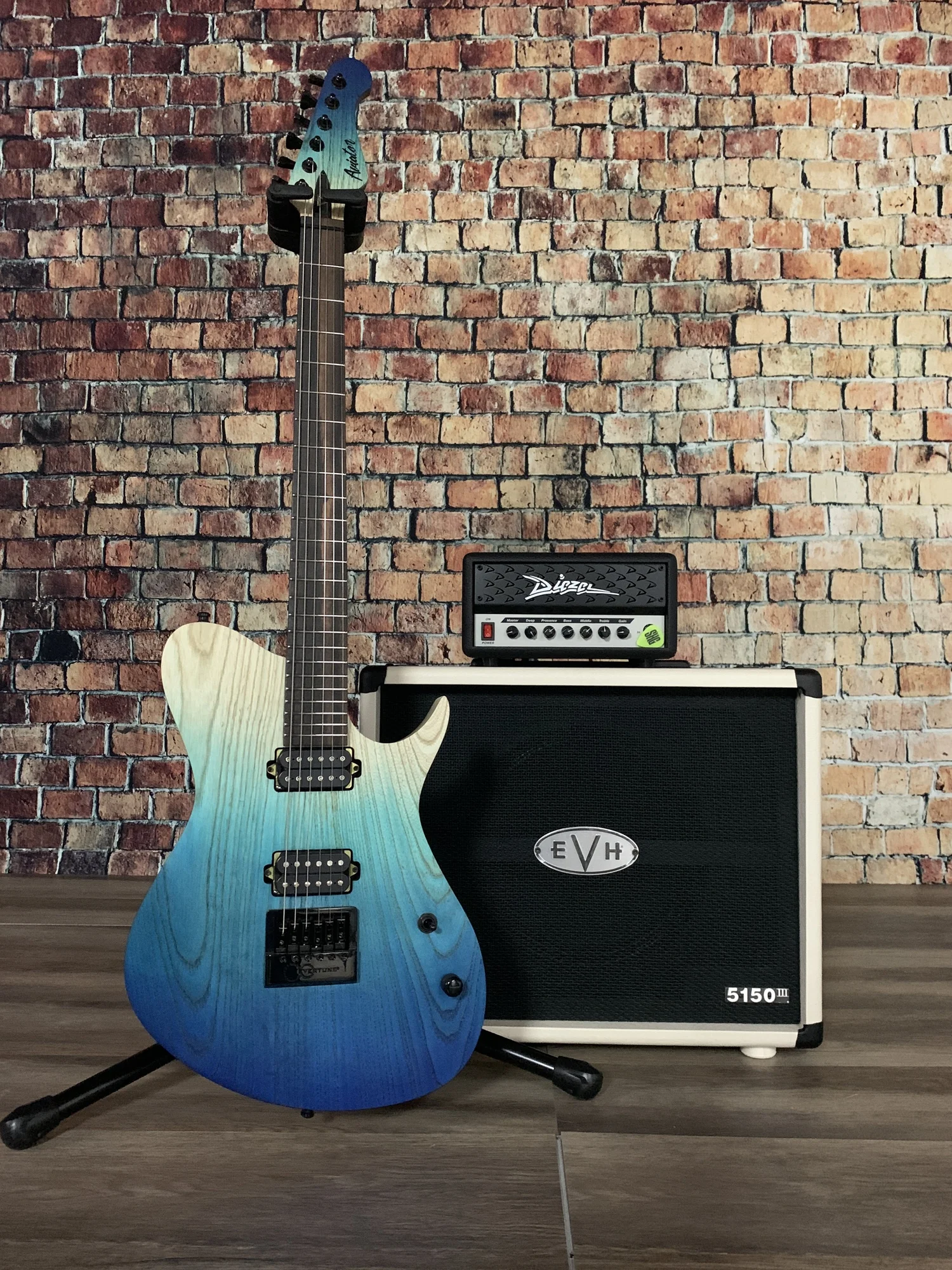 Aviator Guitars Pilot Series Warbird 6-string in Ocean Fade