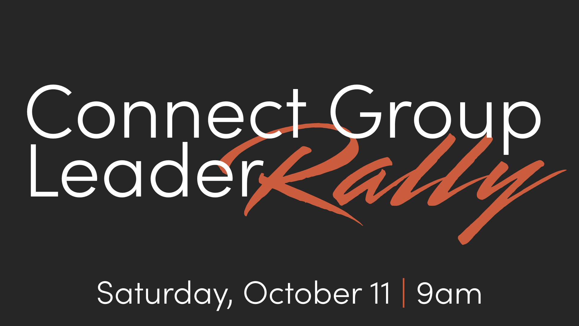 Connect Group Rally