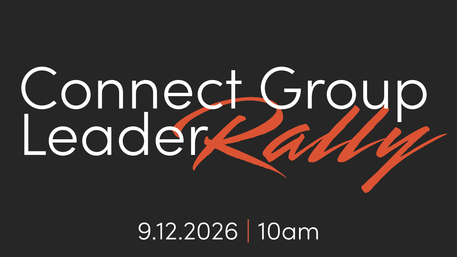 Connect Group Rally 