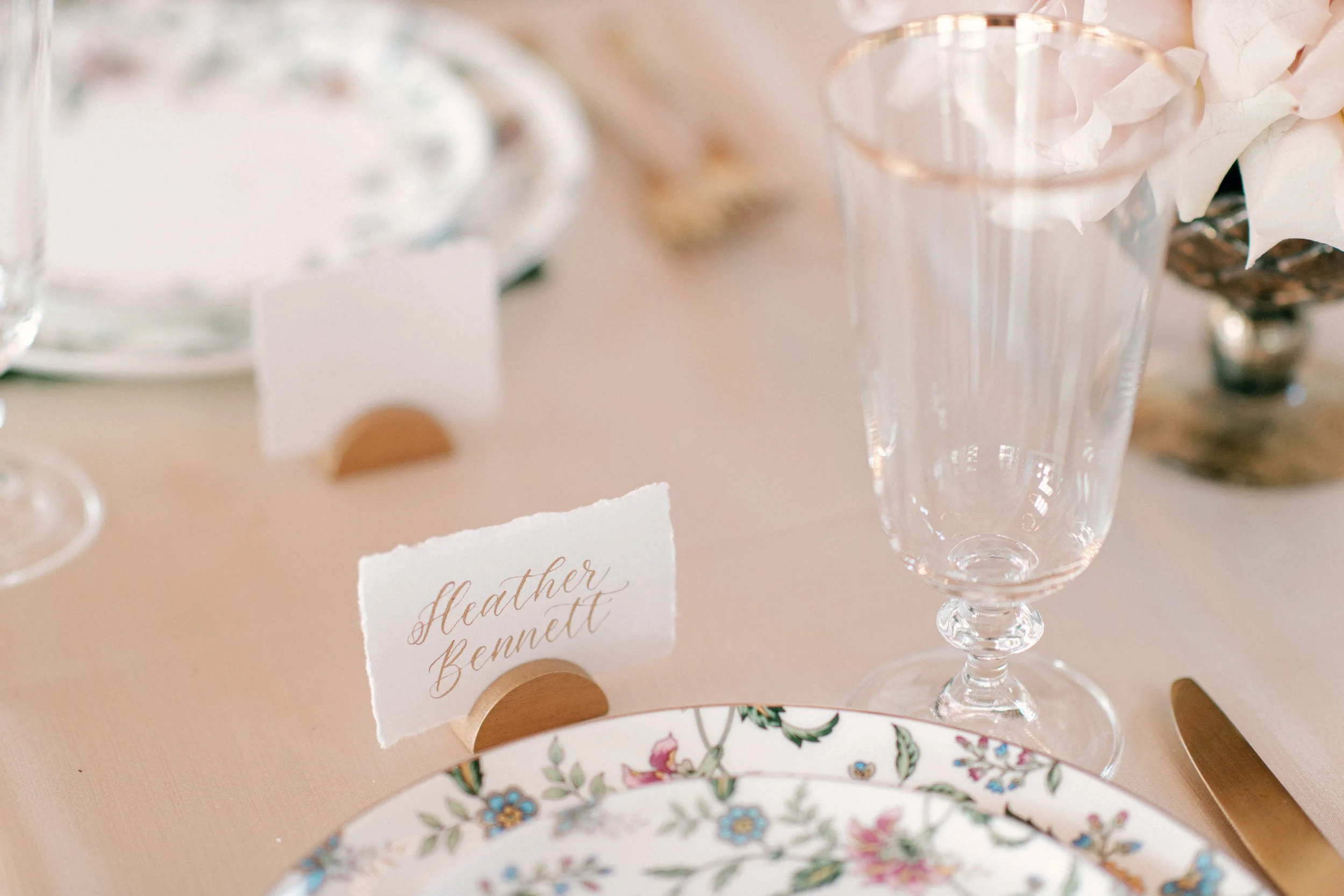 Nashville wedding photographer capturing reception details at Jubilee Woods