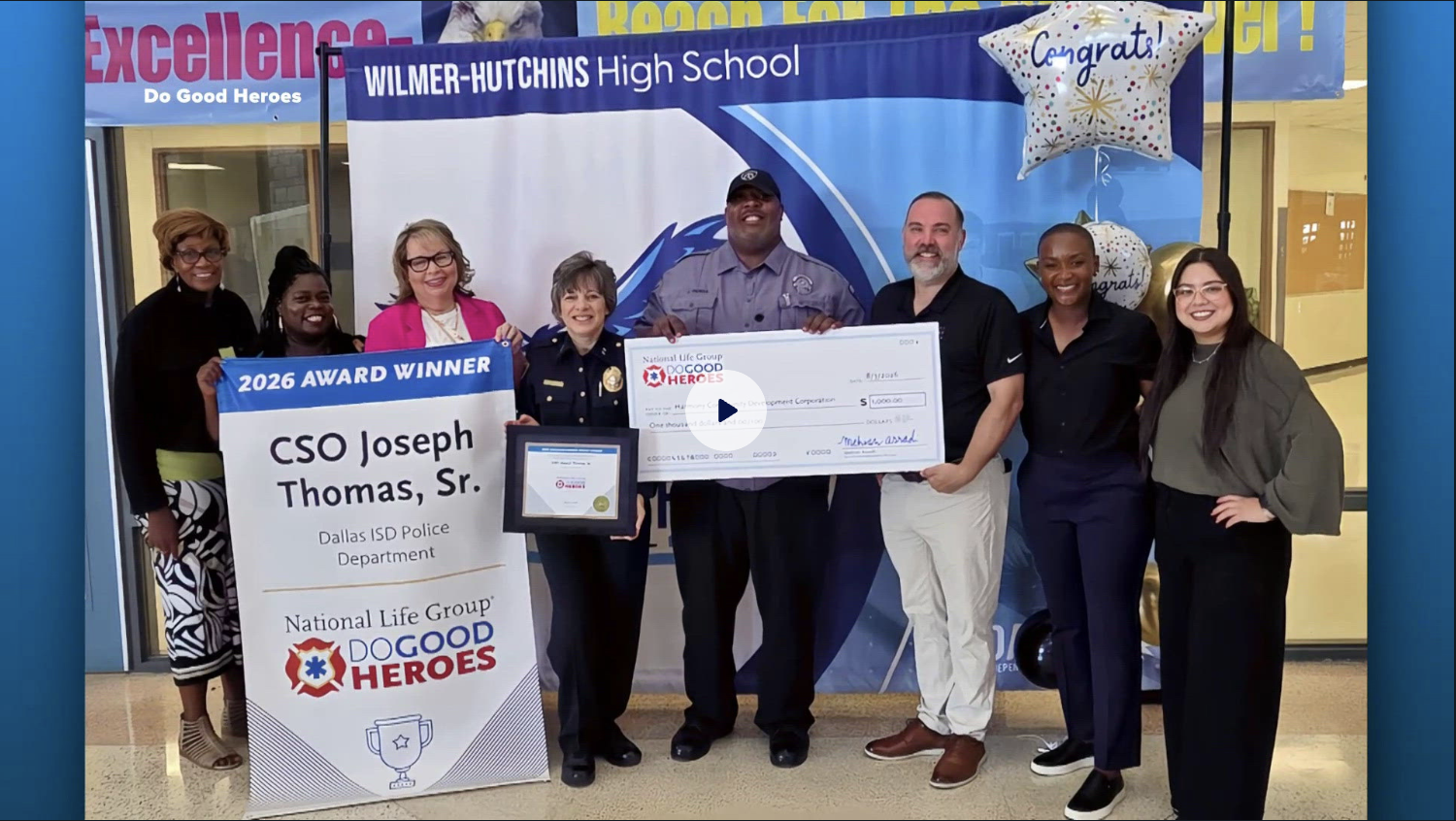 Dallas ISD security officer honored for strengthening father-child bonds through school program