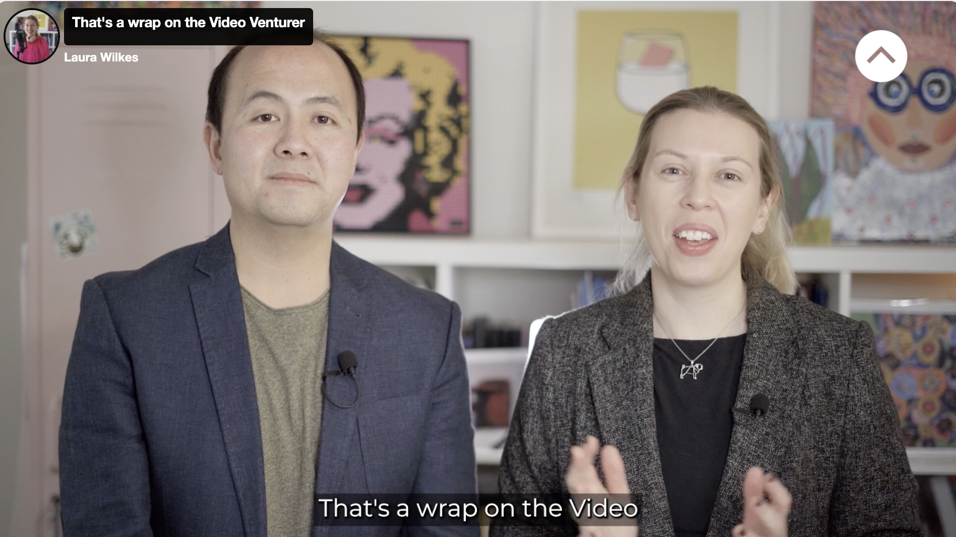 Haven and Laura presenting the wrap up for the Video Venturer.