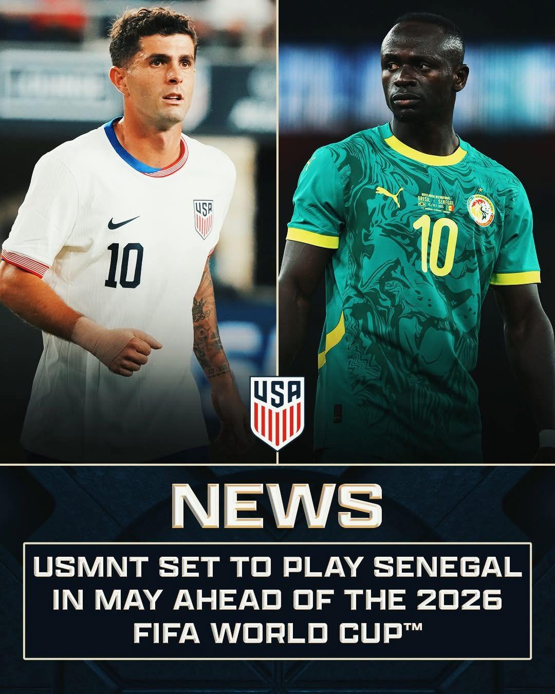 ICYMI - US vs Senegal in Charlotte before 2026 FIFA World Cup