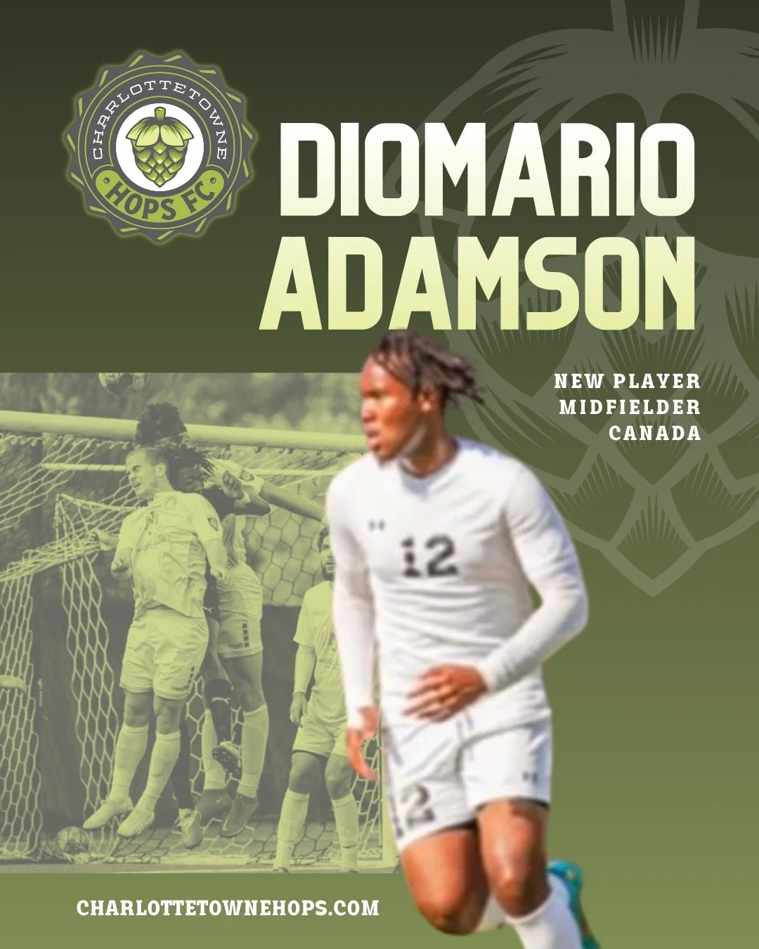 From Canada to the Hops midfield, new chapter, same drive 🇨🇦⚽️

Diomario Adamson is ready to make an impact! 🔥

#CharlottetowneHopsFC #SummerSoccer #Charlotte