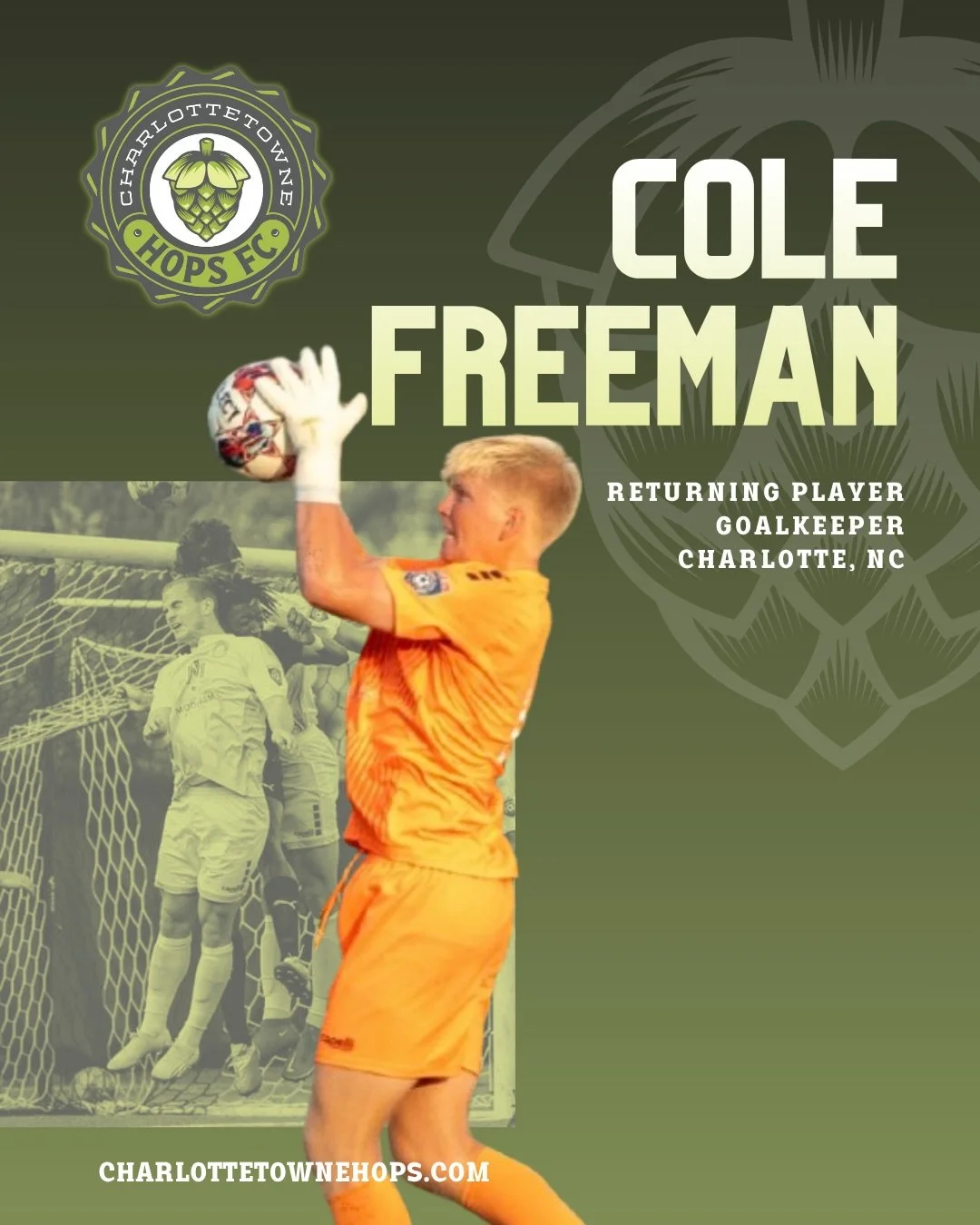 Back between the posts🧤

Cole Freeman is back in goal for the Hops! 💪🏼

#CharlottetowneHopsFC #SummerSoccer #Charlotte