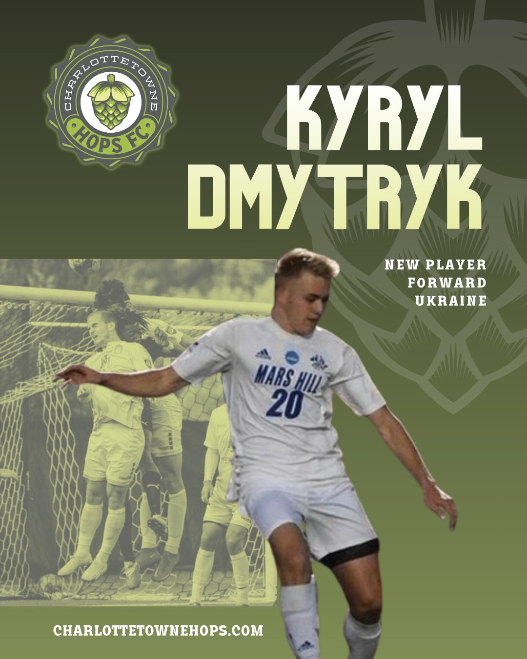 New face up top, bringing pace and finishing power 🇺🇦

Kyryl Dmytryk is ready to make his mark! ⚽️🔥

#CharlottetowneHopsFC #SummerSoccer #Charlotte