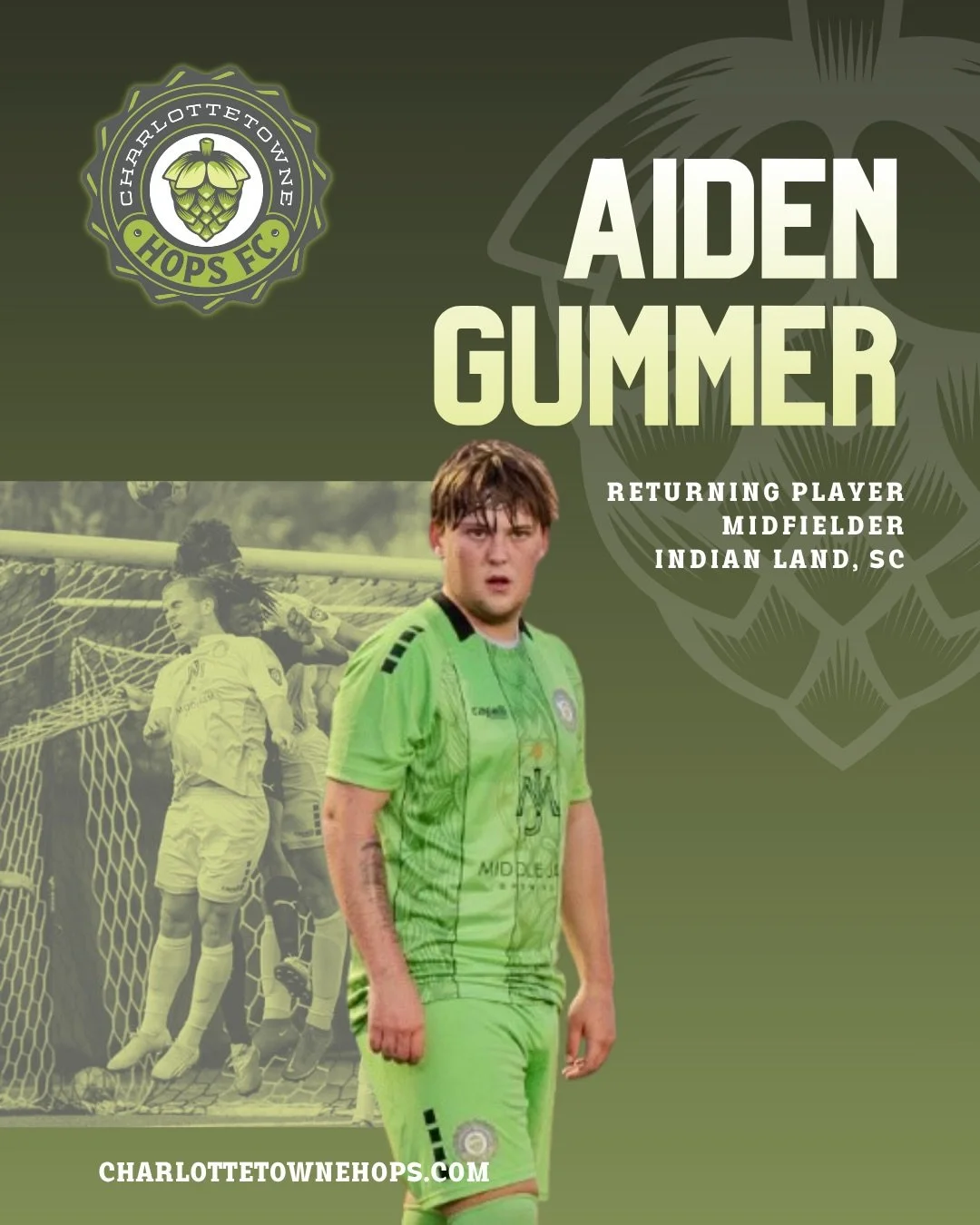 From day one to now 💪🏻

Aiden Gummer is ready for another season ⚽️🔥 

#CharlottetowneHopsFC #SummerSoccer #Charlotte