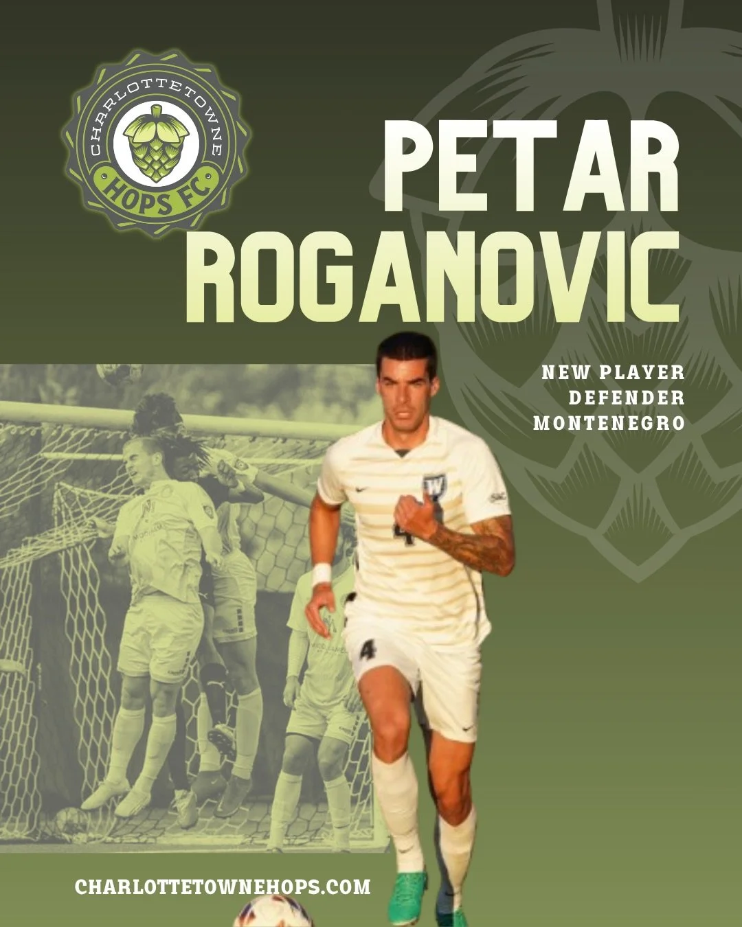 New addition to the back line, bringing grit and focus 👊🏼

Petar Roganovic is ready to lock things down🛡️🔥 

#CharlottetowneHopsFC #SummerSoccer #Charlotte