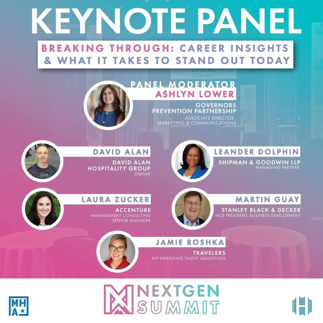 ✨ HYPE's NextGen Summit returns on November 18 at Infinity Hall! ✨
Don’t miss our powerhouse keynote panel: Breaking Through: Career Insights & What It Takes to Stand Out Today. Join top leaders from Greater Hartford as they get real about