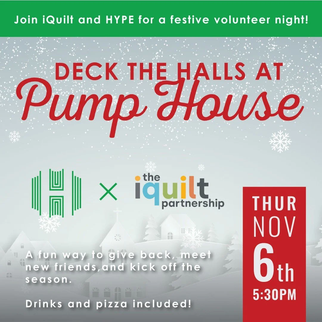 Let’s get festive! 
Join us on Nov. 6 from 5:30–7:30 p.m. as we decorate the Pump House for Winterfest! We’ll be hanging lights, placing 400+ ornaments, and kicking off the holiday season with pizza, drinks, and good company.
