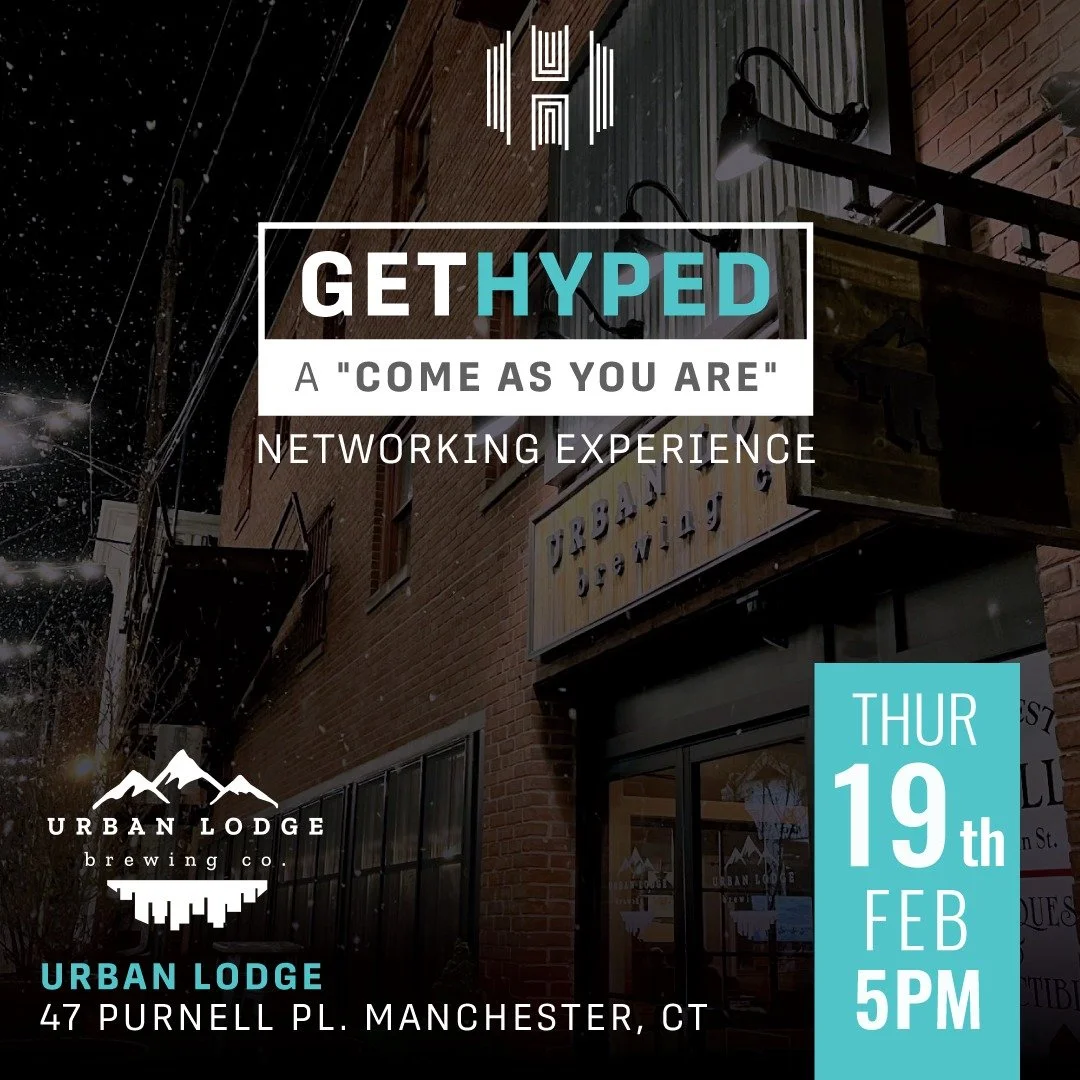 Kick off the year with us at our first Get HYPED event in 2026! 🎉 Join us for some after-hours drinks and good vibes at @urbanlodgebrewing in Manchester on Thursday, February 19, from 5:00 to 7:00 p.m.

This come-as-you-are networking event is your 