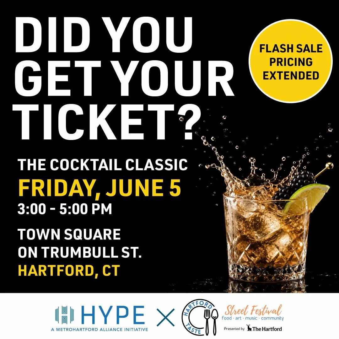 🚨 We&rsquo;re just dropping in to let you know that Flash sale pricing for HYPE&rsquo;s Cocktail Competition + Happy Hour at @hartfordtaste has been extended👀

Hartford&rsquo;s best bartenders are going head-to-head LIVE and it&rsquo;s going to be 