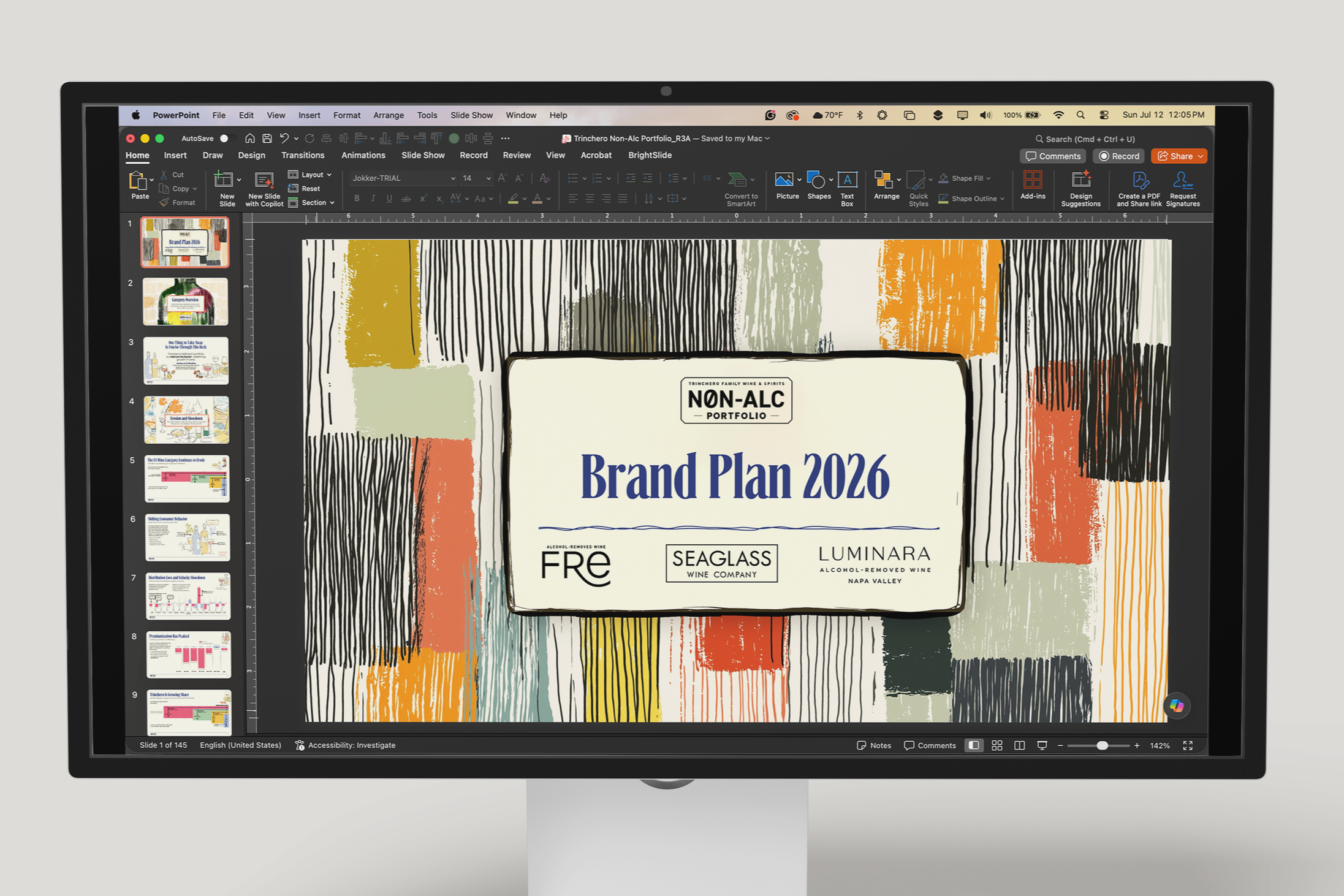 Wine Company Marketing deck. Concept and Design, Illustrations generated with Midjourney