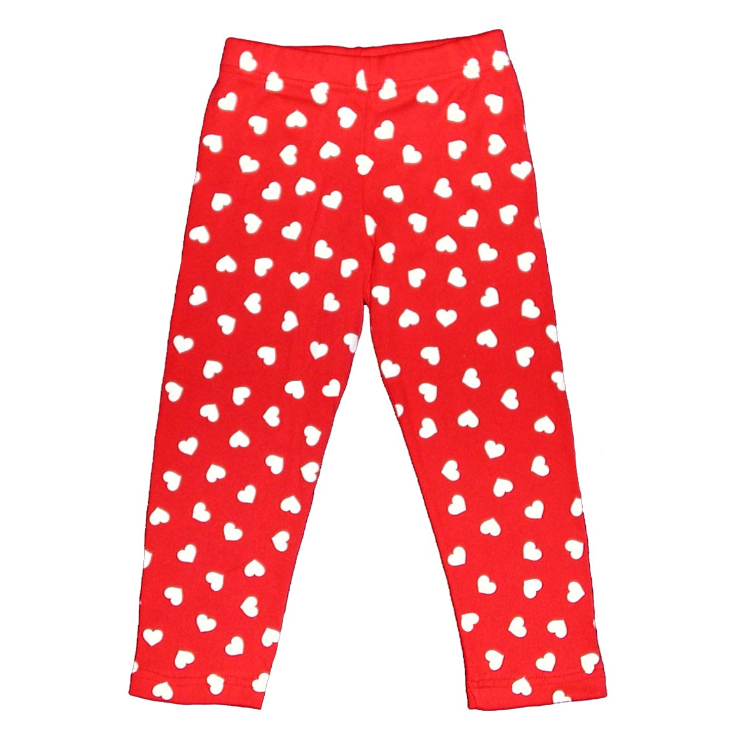 RED WITH WHITE HEARTS LEGGINGS