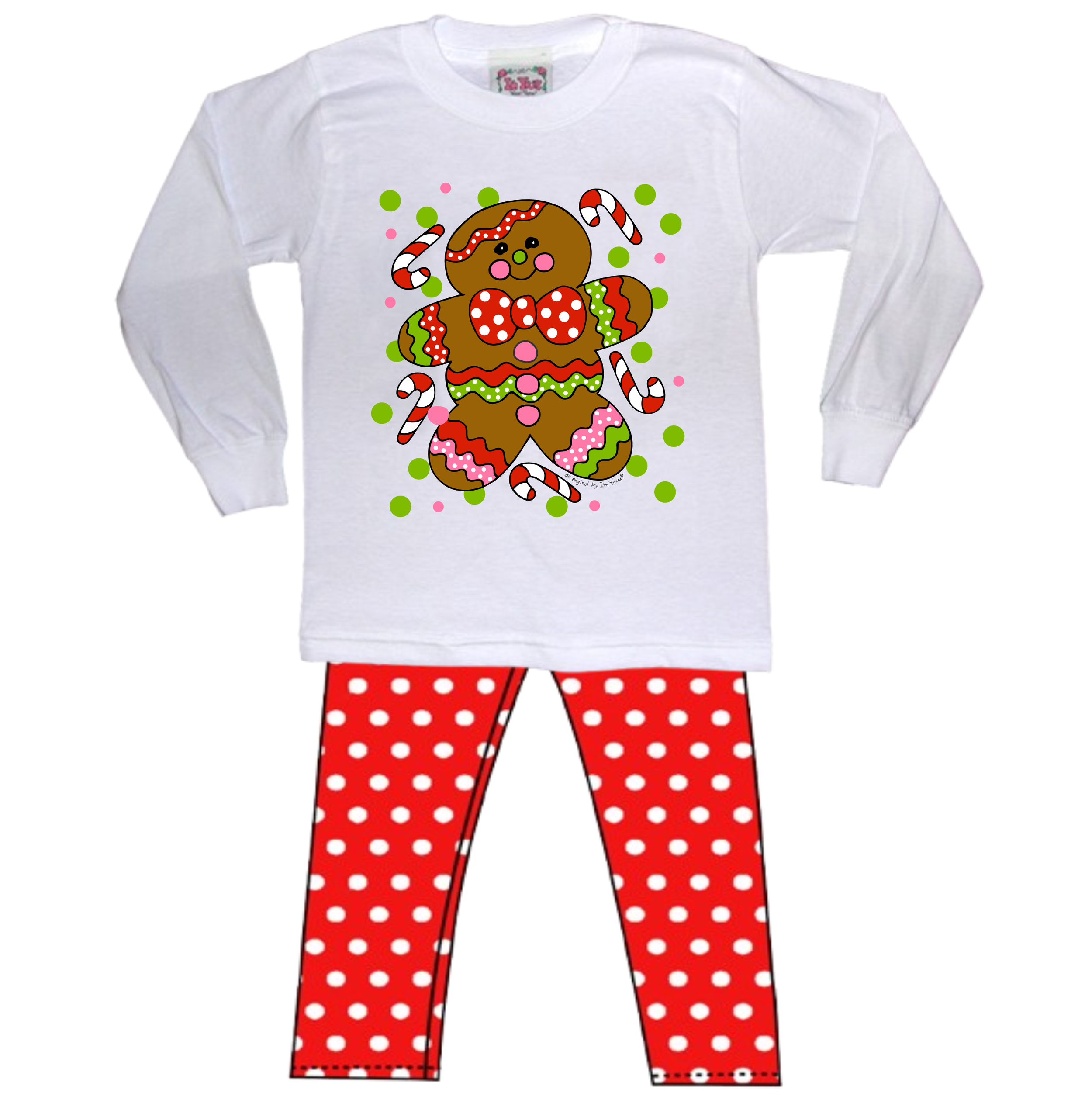 CANDY CANE GINGERBREAD MAN T-SHIRT