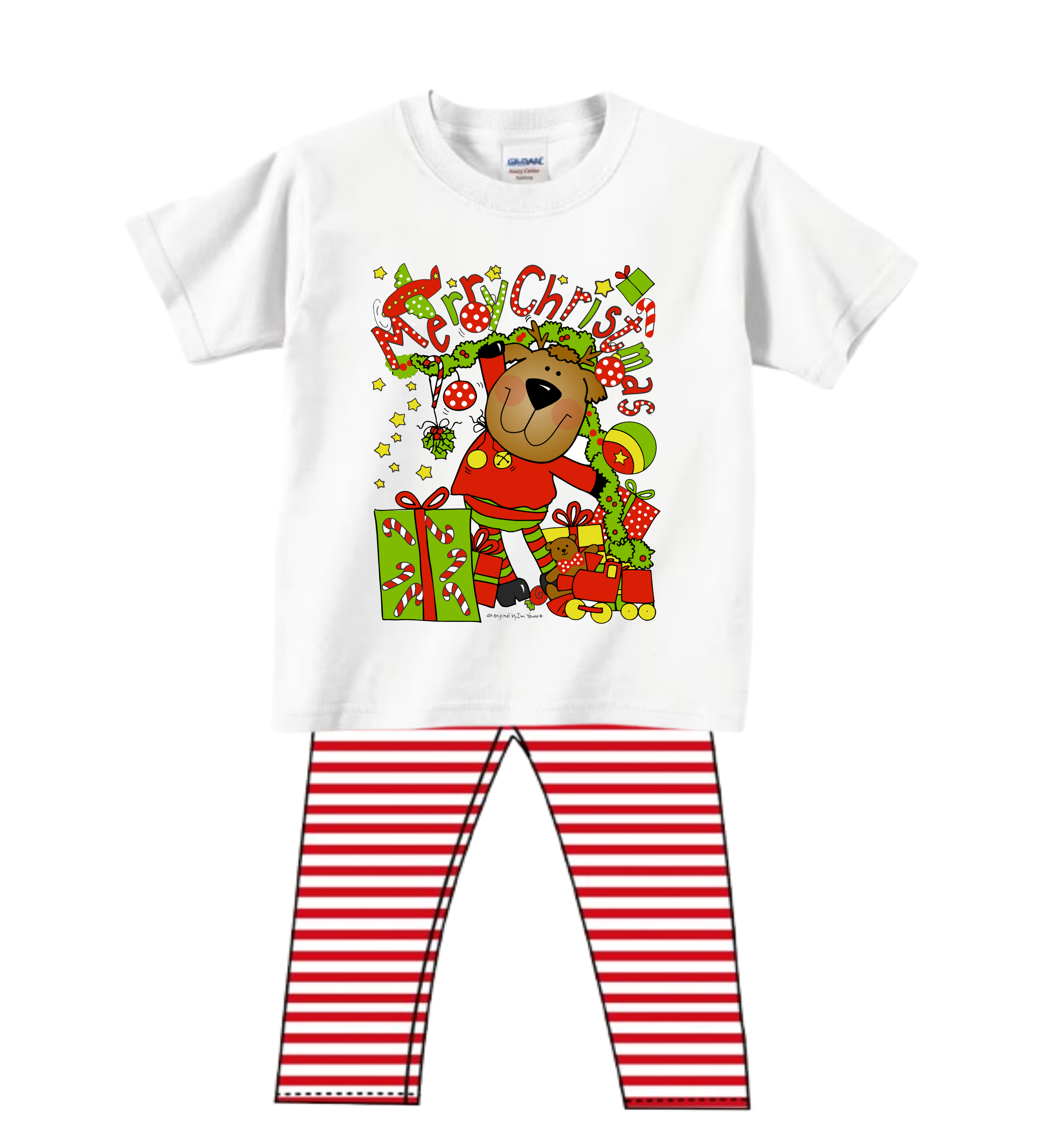 MERRY CHRISTMAS REINDEER INFANT T-SHIRT