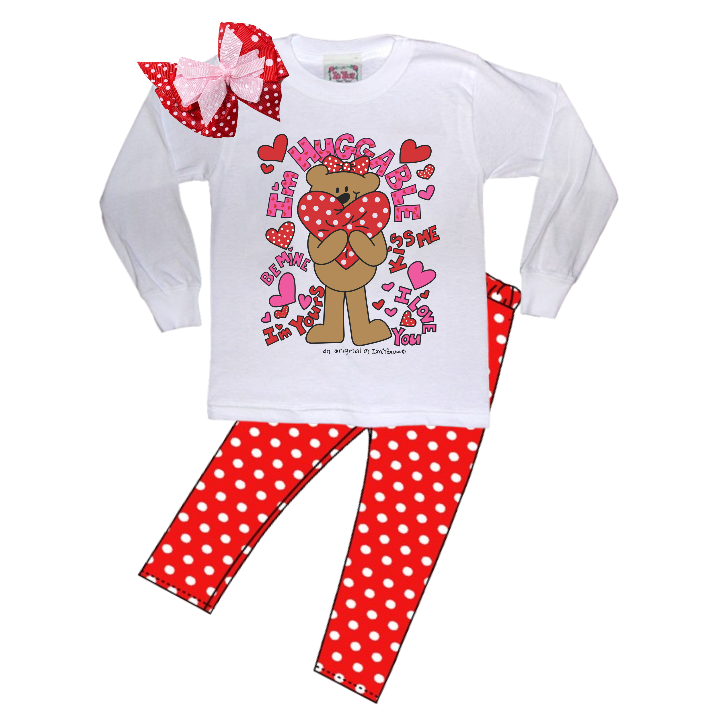 I'M HUGGABLE LONG SLEEVE T-SHIRT