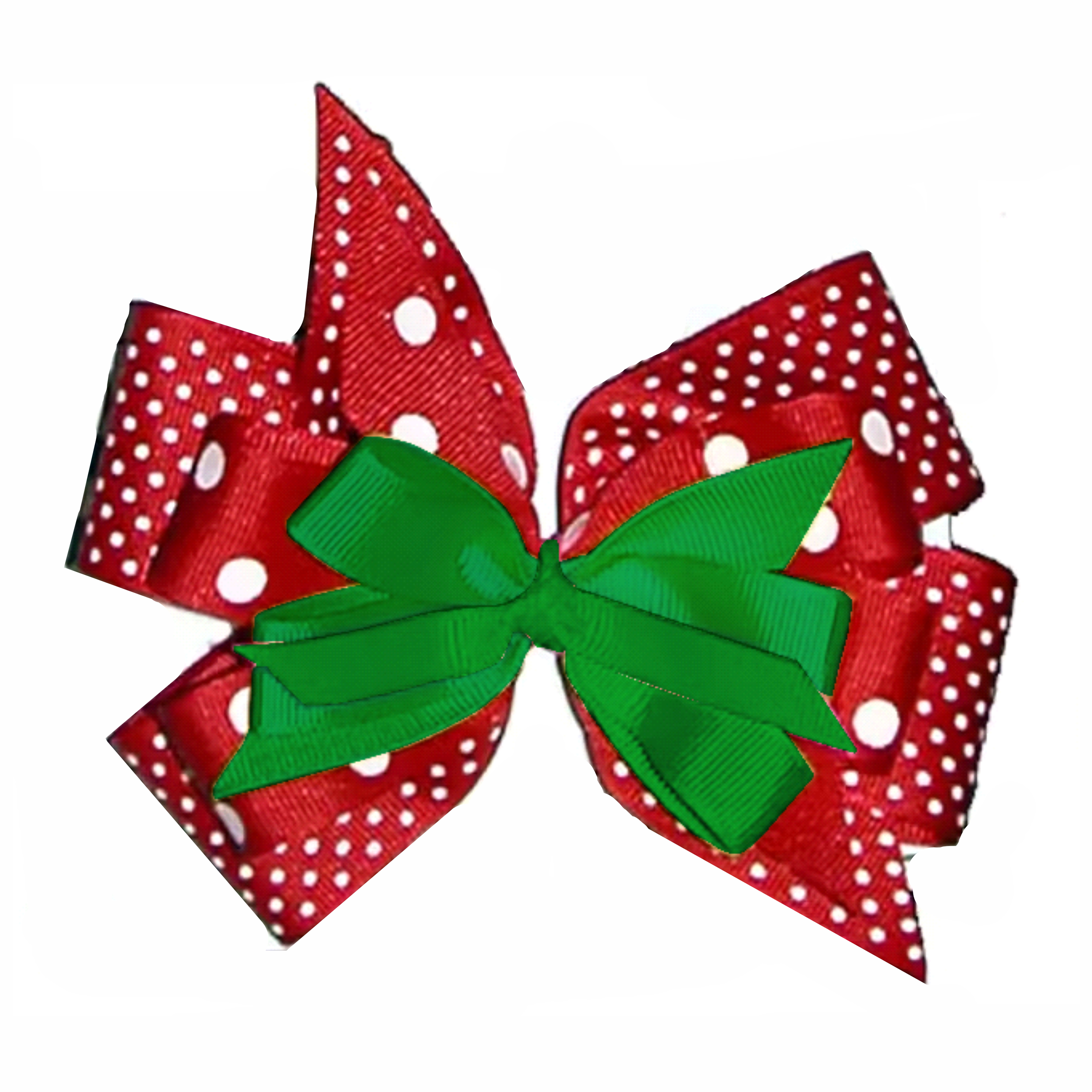 CHRISTMAS RED & GREEN BOW