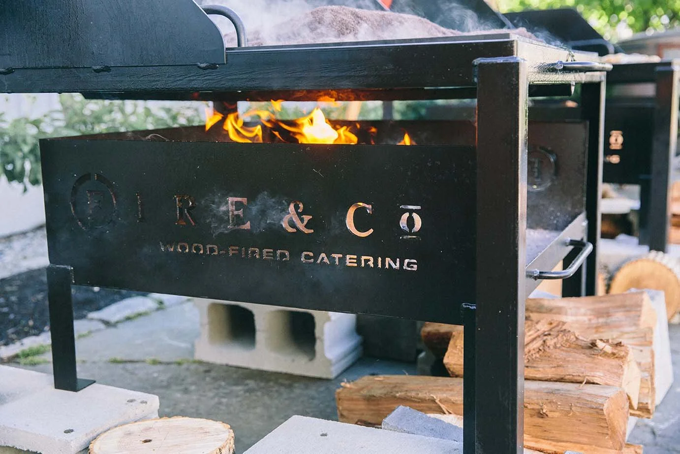 wood fired food maine catering