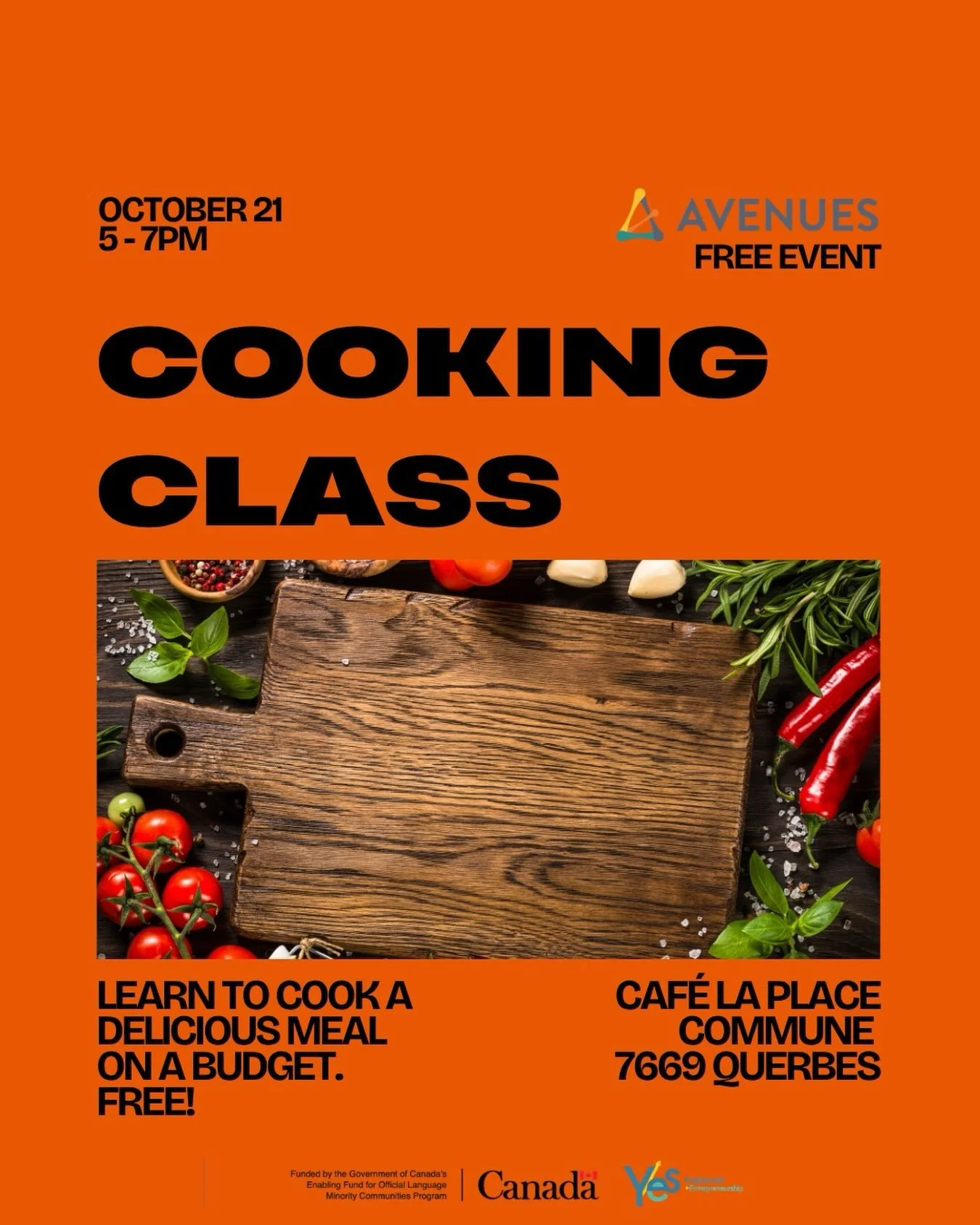 Tomorrow! Cooking in a professional kitchen with Alex at Cafe La Place Commune. This is another workshop you can add to your CV as experience + you get a free meal!

Sign up link in bio 🔗