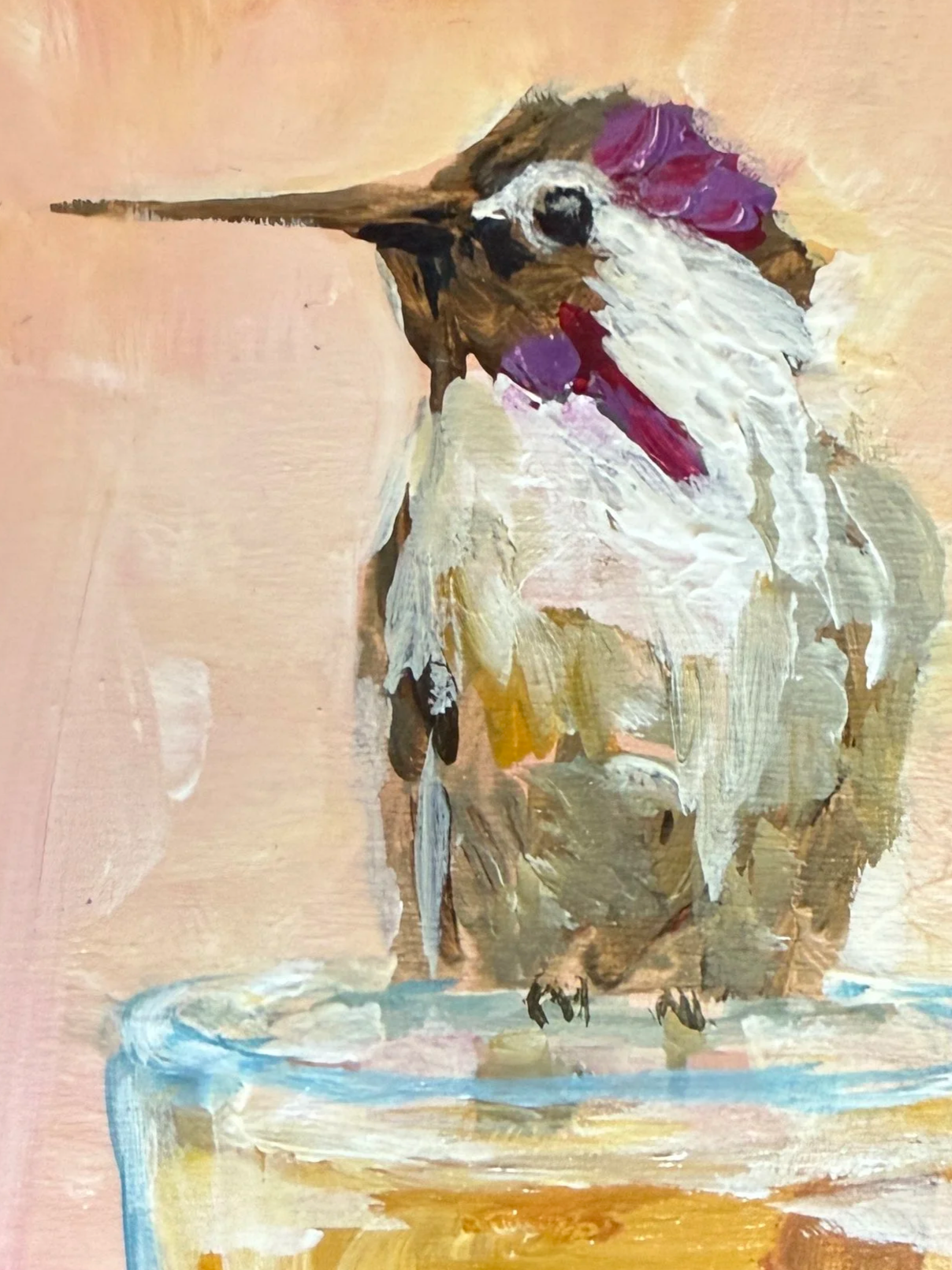 ummingbird+Painting+%2522A+Little+Champagne%2522+4x4+Acrylic+2025+Tina+Petersen+Art.png