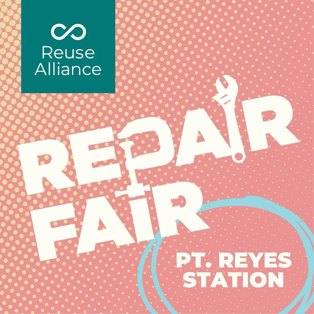 Repair Fair, Clothing &amp; Book Swap this Saturday, July 26th! From 10am-1pm, get your broken items repaired and swap your well-loved clothing and books for something new-to-you! This event will be held at West Marin School at Point Reyes Station. 
