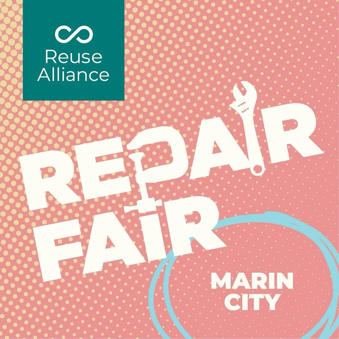 Tomorrow (Saturday, August 16th) we will be in Marin City for a Repair Fair, Clothing + Book Swap! 

From 1pm-4pm, bring in your broken items for free repair and swap your old books and clothing for something new! This is a free event and is open to 