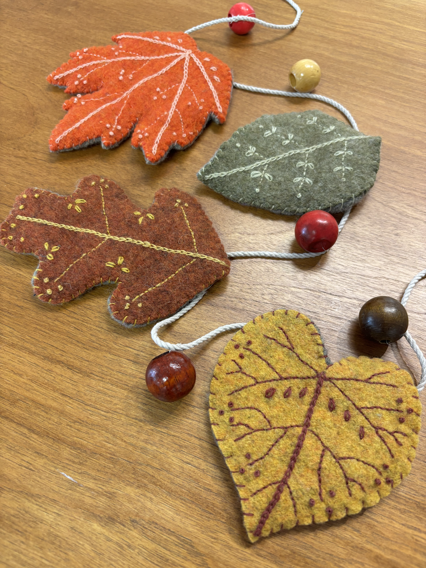 Workshop: Embroidered Autumn Leaves