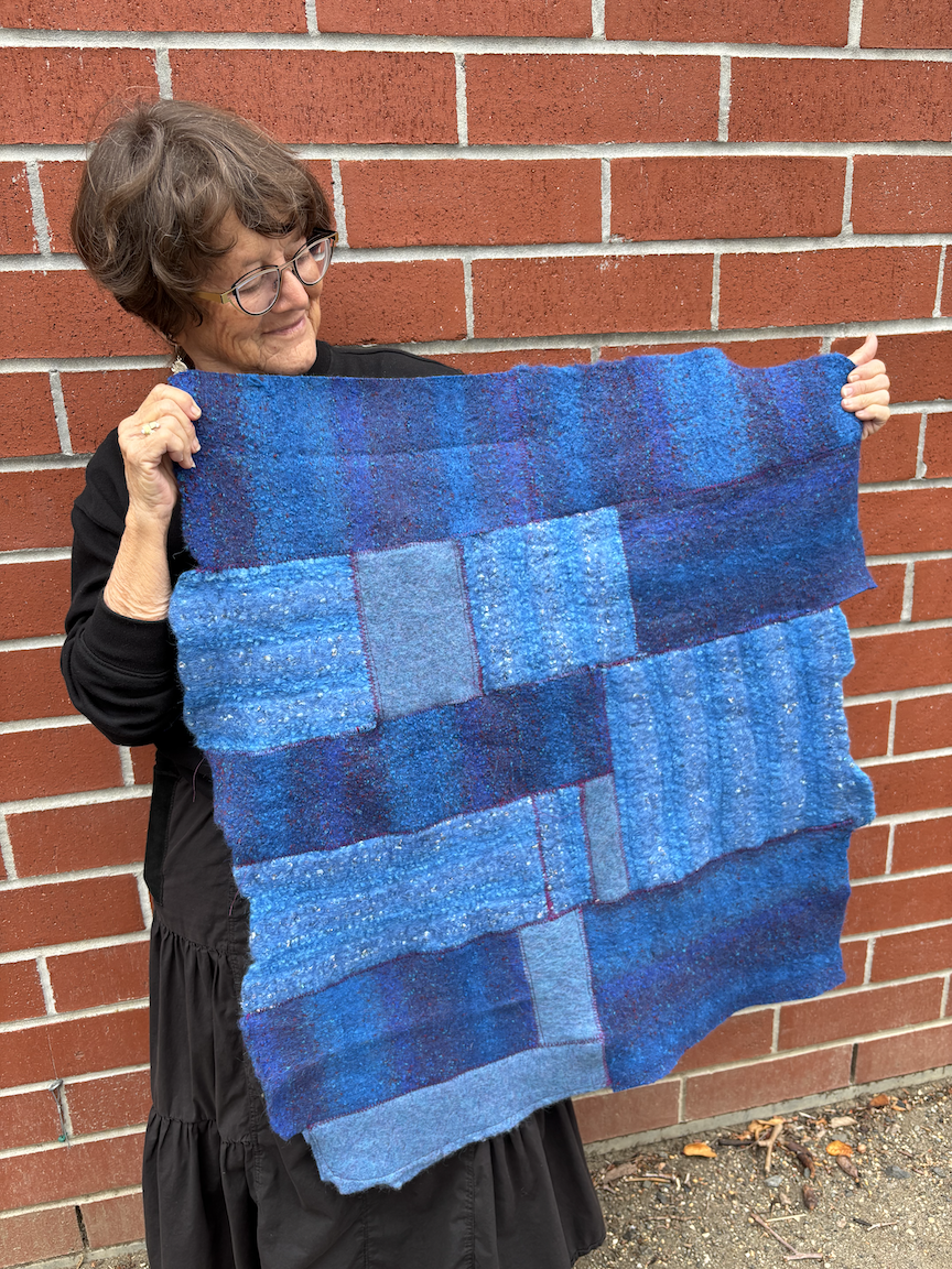 Workshop: Felted Wool Panels from Scraps