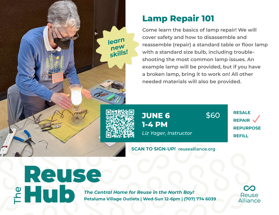 Lamp Repair Workshop Petaluma Reuse Hub