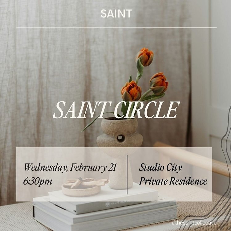 Keep the spirit of Galentine&rsquo;s Day and self love alive! Join us for our in-person SAINT Circle and experience a deeper connection, with yourself and others. &hearts;️&hearts;️

Address provided upon RSVP. 

Light bites and beverages will be ser