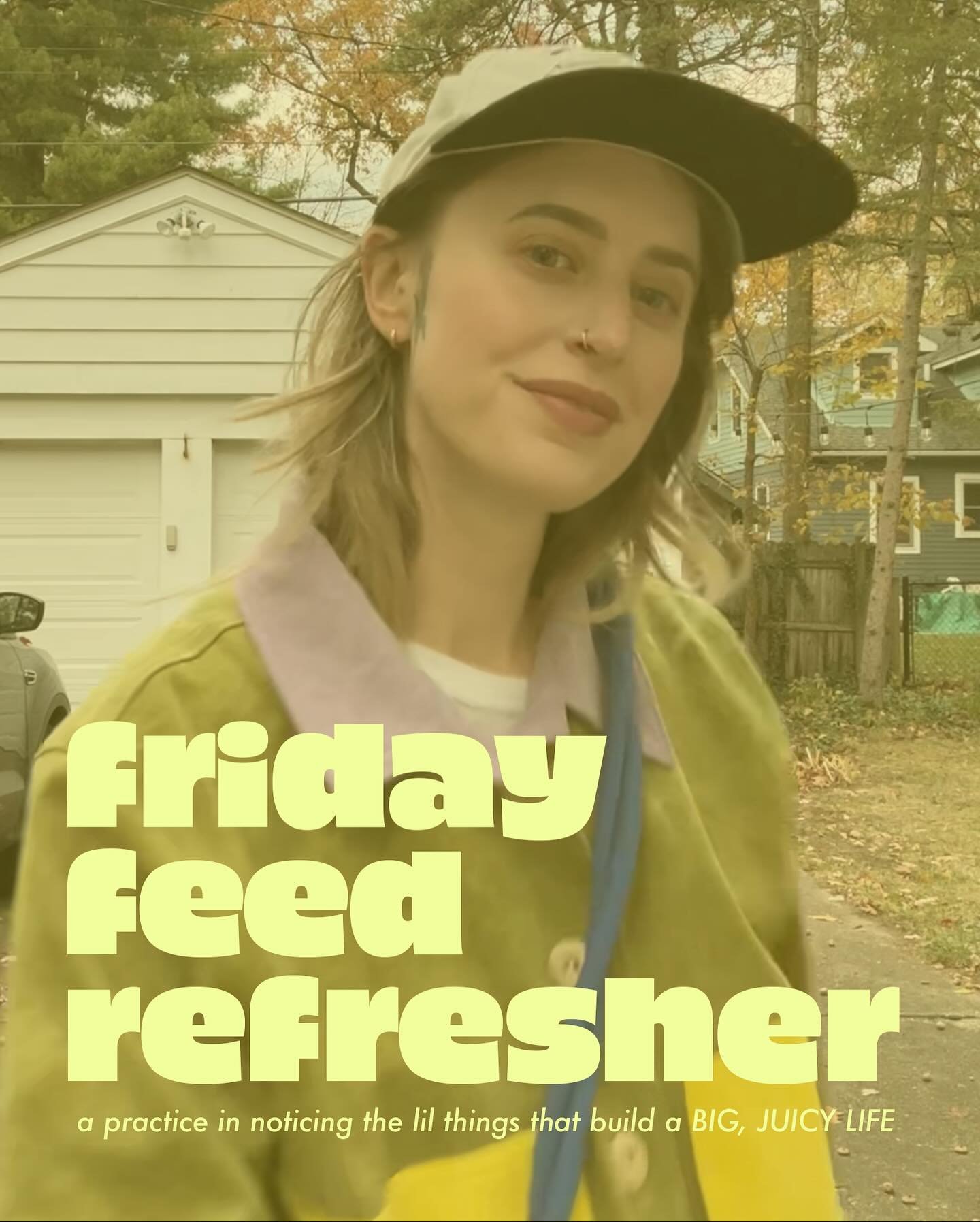 🧃friday feed refresher🧃
where I share lil moments from the past week in a practice of recognizing the little things that build a big, juicy life! 

1. Fall fit 
2-4. mini-cake decorating party 
5-6. We&rsquo;ve been couch nesting 
7. BOOTY BUNZ 
8.