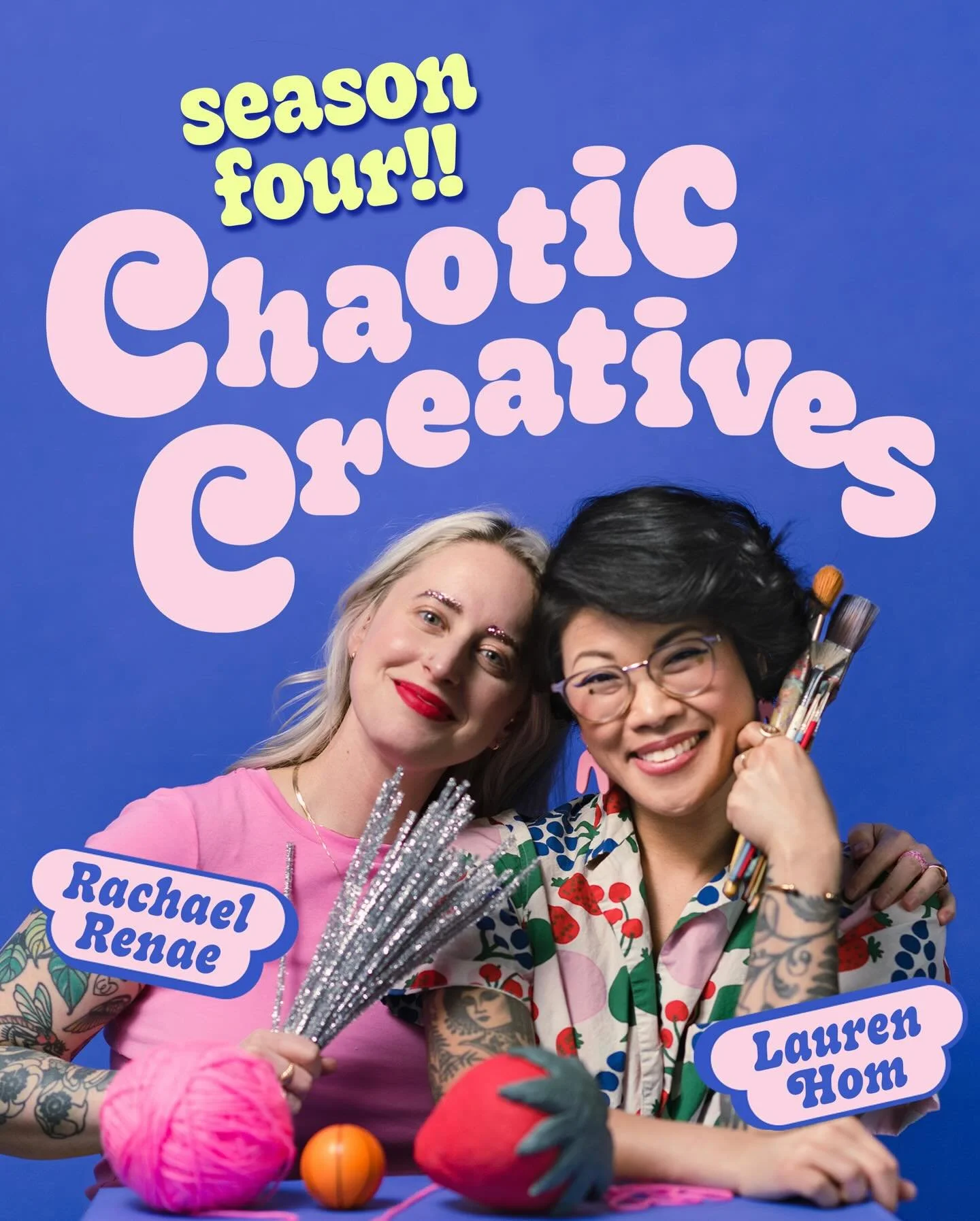 SEASON FOUR!!! 
Episode 31 is now out on your fave pod platform and video on youtube! 

We&rsquo;re really excited to be back 💅🏼

#chaoticcreatives #creativeentrepreneurs #creativepractice #prioritizeplay