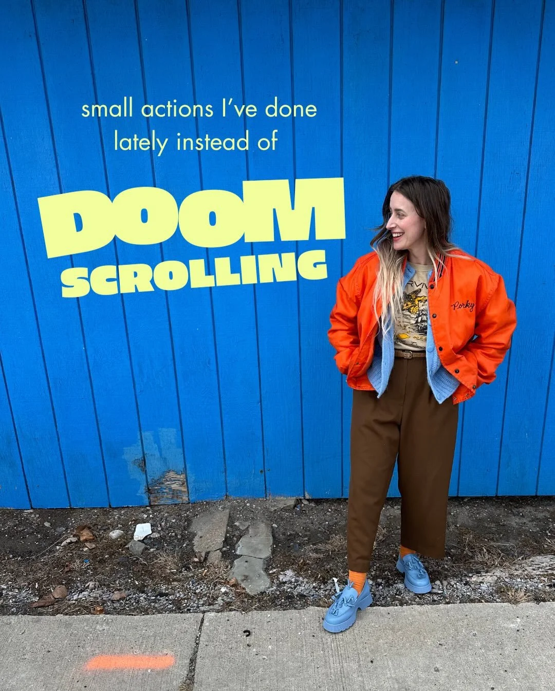 imperfect action bc action cures fear!