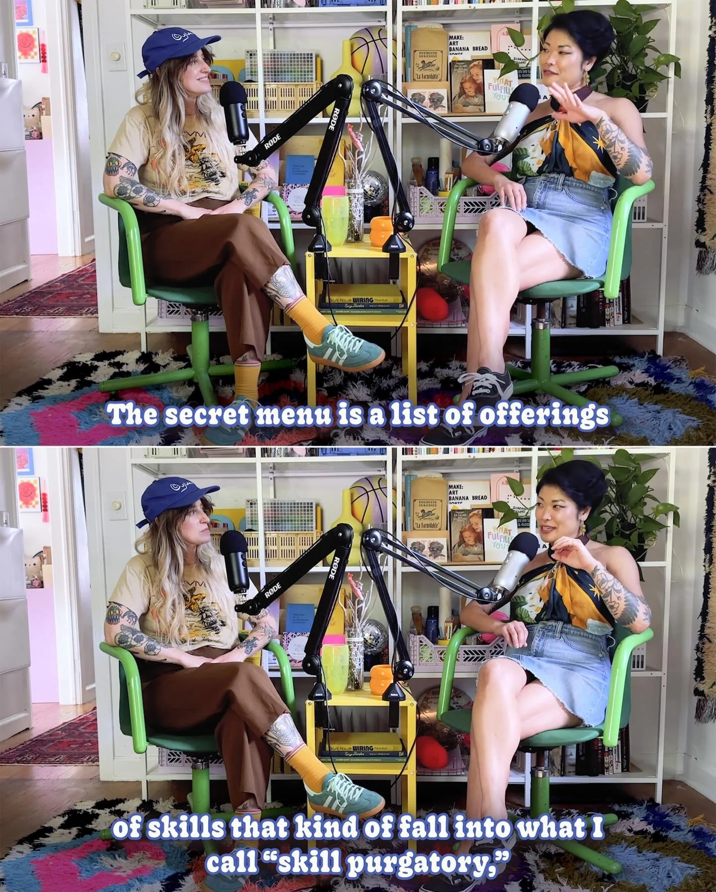 SECRET MENU!

But for your skills + talents! Listen to episode 33 now where we break down the secret menu concept for creative skill, how it can be used to support your community, and how defining your secret menu helps avoid burnout creatively!

#ch