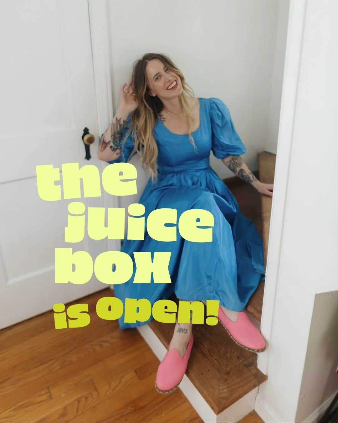 SEASON 2 JUST DROPPED! 

Registration is open to join 🧃THE JUICE BOX🧃 community now through March 31st! 

We start April 6th! 

Join the JUICIES in chasing your big, juicy, creative life!