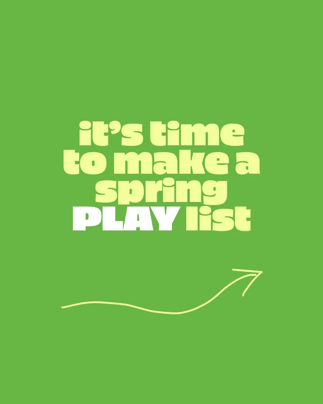It&rsquo;s time to make a spring PLAY list!!

And reminder, it&rsquo;s less about making MORE time for play, and more about making what we&rsquo;re ALREADY DOING more playful + intentional! 

Comment IDEAS if you want 80+ play ideas to get you noodli
