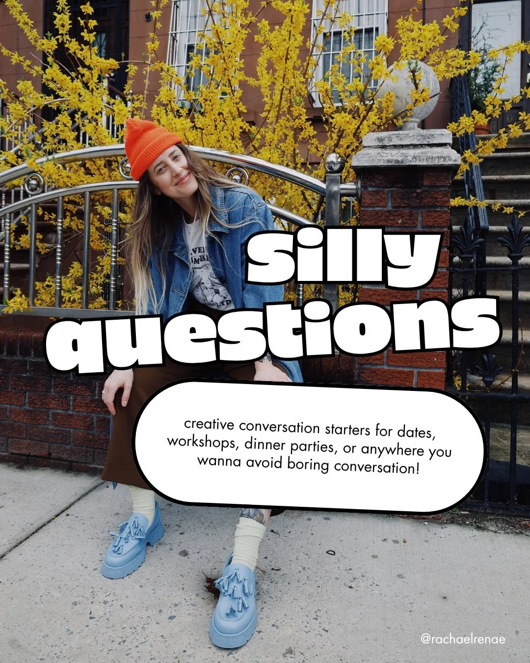 throw one of these into your next date or dinner party and lemme know how it goes! 

want more? Comment &lsquo;book&rsquo; and I&rsquo;ll send you to my book, PRIORITIZE PLAY, which has even more silly questions! It&rsquo;s out June 9th! 

#prioritiz