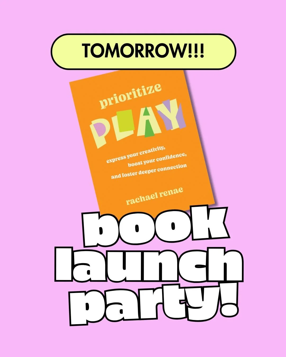 MY BOOK COMES OUT TMRW!!!!

And we&rsquo;re celebrating with this epic party!! Today I&rsquo;m running around doing last minute details (like chaotically finishing an art piece for the mini gallery 😅), but I wanted to remind you in case you wanna co