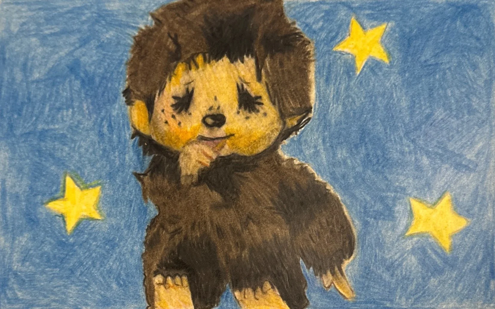 Monchhichi, Paper, 2026, 14.8 x 10.5 cm 
